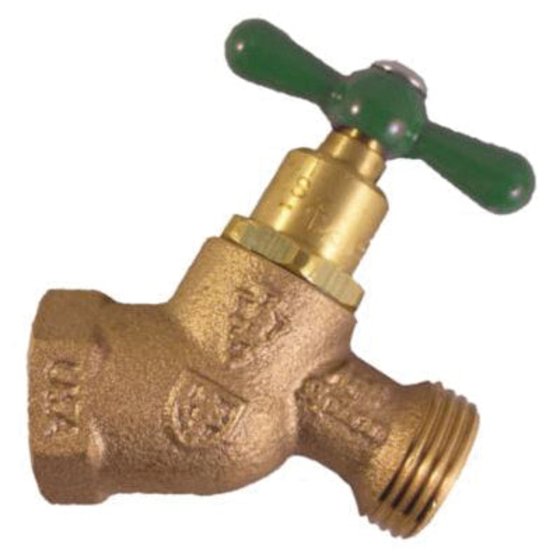 Arrowhead Brass 263LF Solid Flange Sillcock, 3/4 in, FIP x Male Hose Threaded, Bronze