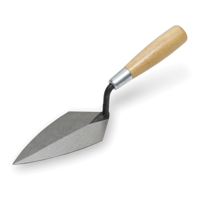 MARSHALLTOWN 45 6 Pointing Trowel, 2-3/4 in W Blade, 6 in L Blade, Wood Handle