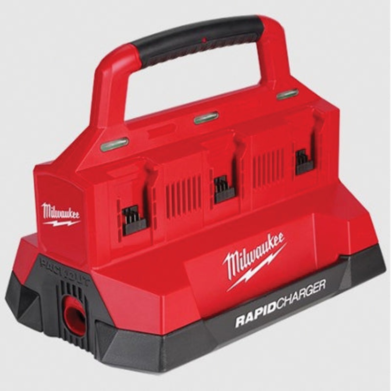 Milwaukee 48-59-1809 6-Bay Rapid Charger, 5 V, 6-Port