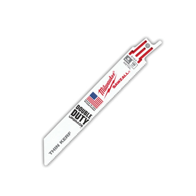 Milwaukee SAWZALL Sawzall 48-00-5184 Reciprocating Saw Blade, 6 in L, 3/4 in W, 18 TPI, Bi-Metal Blade