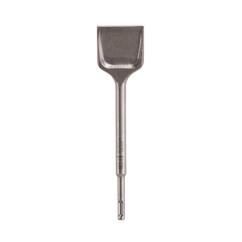 BOSCH Bulldog Xtreme HS1427 Wide Spade Chisel, 2-1/2 in W Blade, Flat Blade, 10 in OAL, SDS-Plus Shank, Steel