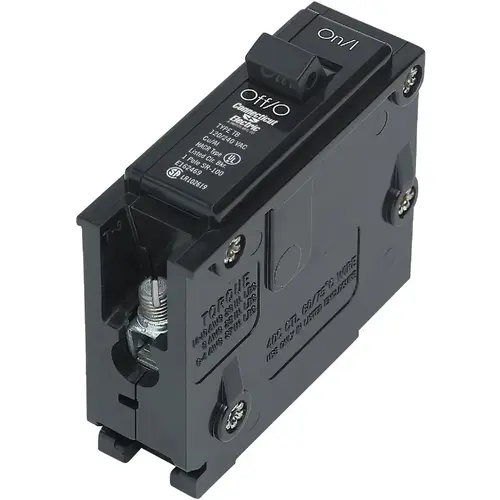 Connecticut Electric VPKICBQ115 15A Single-Pole Standard Trip Interchangeable Packaged Circuit Breaker