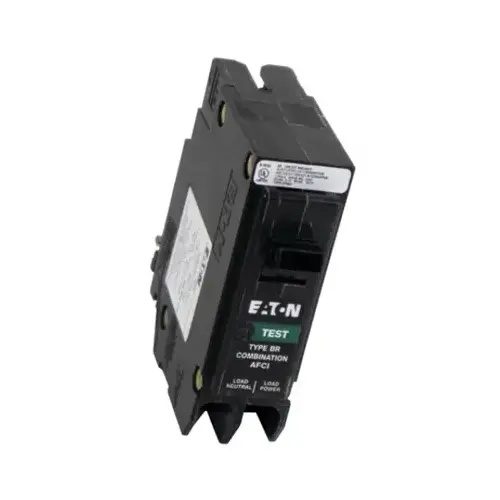 Eaton BRP115AF Circuit Breaker, Type BR Combination AFCI, 15 A, 1 -Pole, 120 V, Plug Mounting