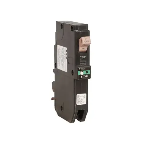 Eaton CHFP115AF Circuit Interrupter, AFCI, Type CH, 15 A, 1 -Pole, 120/240 V, Common Trip, Plug Mounting