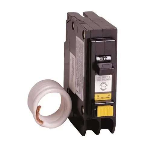 Eaton CL115AF 15 Amp 1 in. Single-Pole Arc Fault Type CL Circuit Breaker Black
