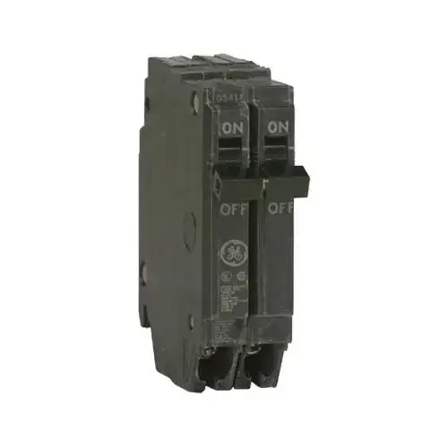 General Electric THQP230 Feeder Circuit Breaker, Type THQP, 30 A, 2 -Pole, 120/240 V, Plug Mounting Black