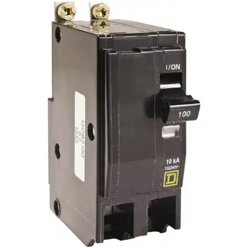 Square D QOB2125 125 Amp, 240 VAC, 2 Pole, Bolt On Miniature Circuit Breaker