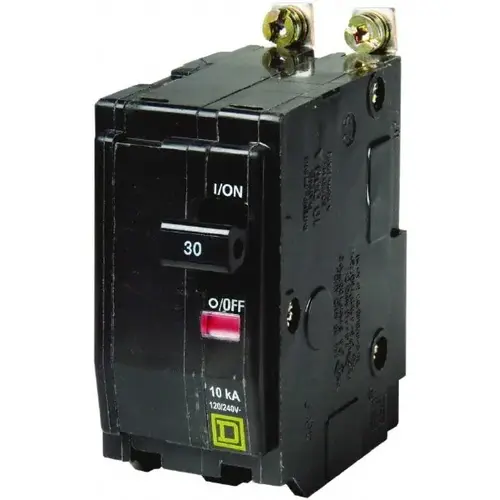 Square D QOB230 30 Amp, 240 VAC, 2 Pole, Bolt On Miniature Circuit Breaker