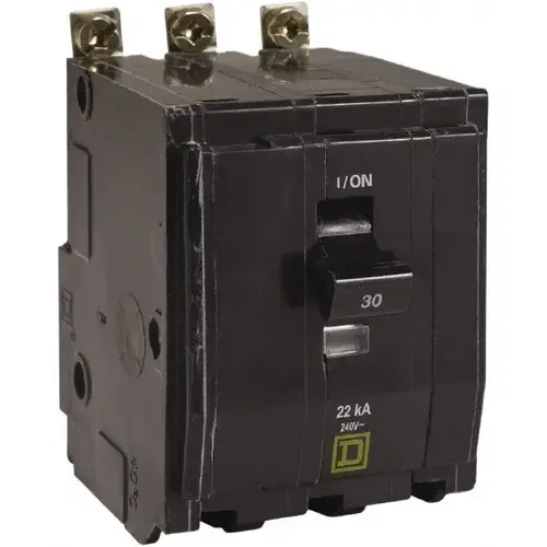 Square D QOB325VH 25 Amp, 240 VAC, 3 Pole, Bolt On Miniature Circuit Breaker