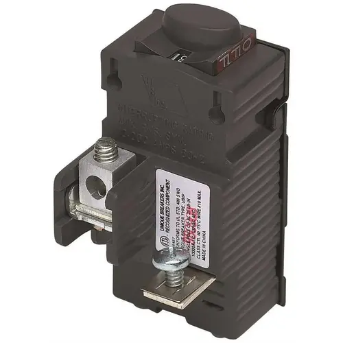 Connecticut Electric UBIP120 New UBIP 20 Amp 1-Pole Pushmatic Replacement Circuit Breaker Black