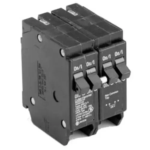 Eaton BQ2302120 BR 1-30 Amp 2 Pole and 2-20 Amp 1 Pole BQ (Independent Trip) Quad Circuit Breaker Black