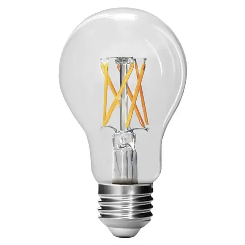 Feit Electric A1960CL927CAFL2 L/2 LED Bulb, General Purpose, A19 Lamp, 60 W Equivalent, E26 Lamp Base, Dimmable, Clear Pair