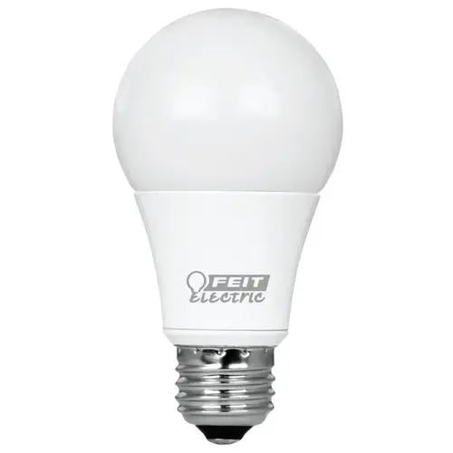 Feit Electric OM60DM/950CA LED Lamp, General Purpose, A19 Lamp, 60 W Equivalent, E26 Lamp Base, Dimmable, Daylight Light Frosted