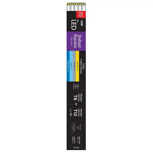 Feit Electric T4815/4CCT/B/LED/ TUBE LIGHT LED T8 4CCT 18W 4FT - pack of 10