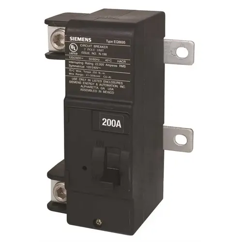Siemens MBK200A 200 Amp Main Breaker Conversion Kit Black