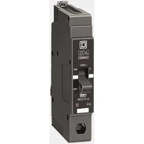 Square D EGB14015 15 Amp, 277 V, 1 Pole, Bolt On Miniature Circuit Breaker