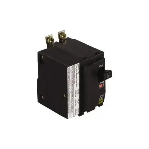 Square D QOB2401021 40 Amp, 240 VAC, 2 Pole, Bolt On Miniature Circuit Breaker