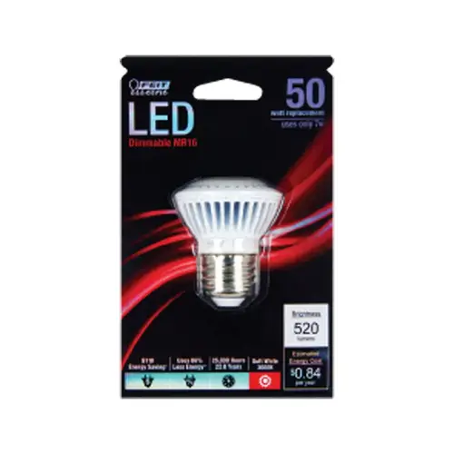 Feit Electric BPEXN500MEDLED LED Bulb MR16 E26 (Medium) Soft White 50 Watt Equivalence Clear