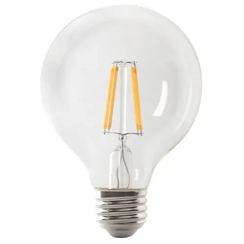 Feit Electric G2560/927CA/FIL/3/RP LED Bulb, Globe, G25 Lamp, 60 W Equivalent, E26 Lamp Base, Dimmable, Soft White Light - pack of 3