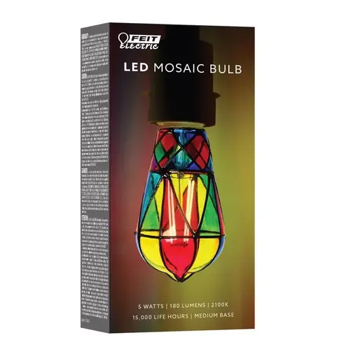 Feit Electric ST19/MOSAIC Filament LED Bulb ST19 E26 (Medium) Daylight 25 Watt Equivalence Smoke