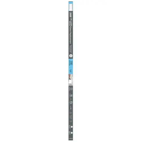 Feit Electric T36/850/LEDG2 Plug and Play LED Light Bulb, Linear, T8 Lamp, G13 Lamp Base, Frosted, Daylight Light White