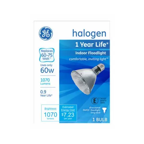 GE Lighting 22896 Indoor Halogen Flood Light, 60-Watts