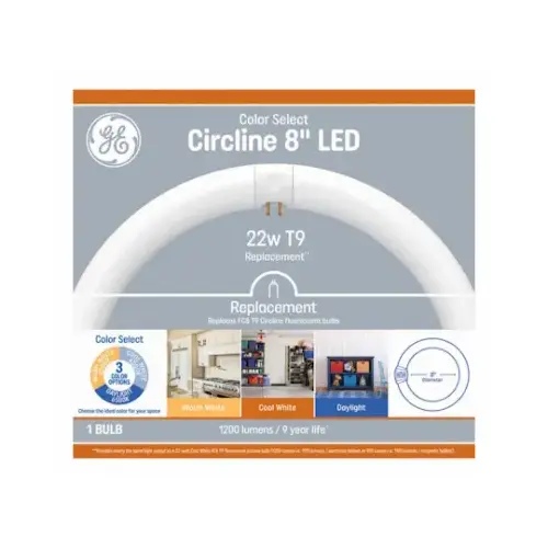GE Lighting 93132067 LED Circular Light Bulb, T9 Shape, 13.5 Watts, 9 In.
