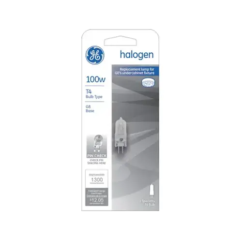 GE Lighting 97667-XCP5 100-Watt Quartz Halogen Light Bulb - pack of 5