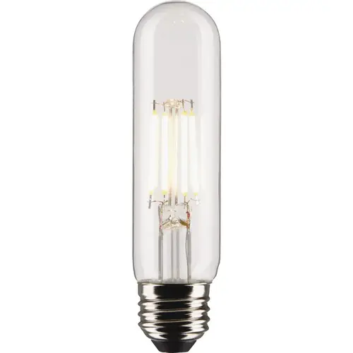 Satco S21862 40W Equivalent T10 Medium Base 2700K Clear LED Bulb - pack of 2