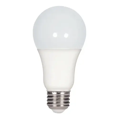 Satco S29810 75W Equivalent Warm White A19 Medium Dimmable LED Light Bulb Frosted