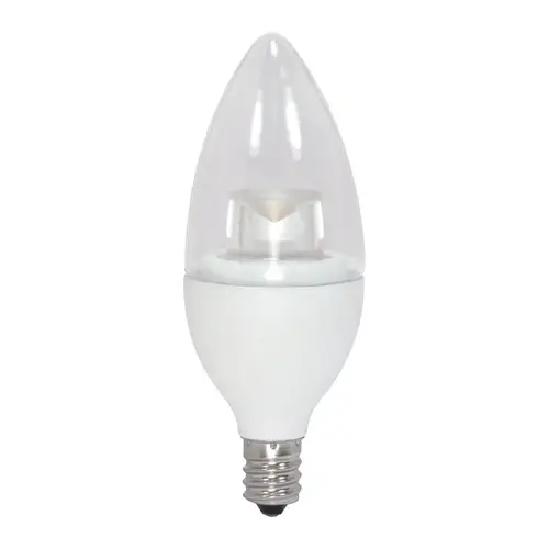 Satco S8952 LED Bulb Decorative LED B11 E12 (Candelabra) Warm White 40 W Clear