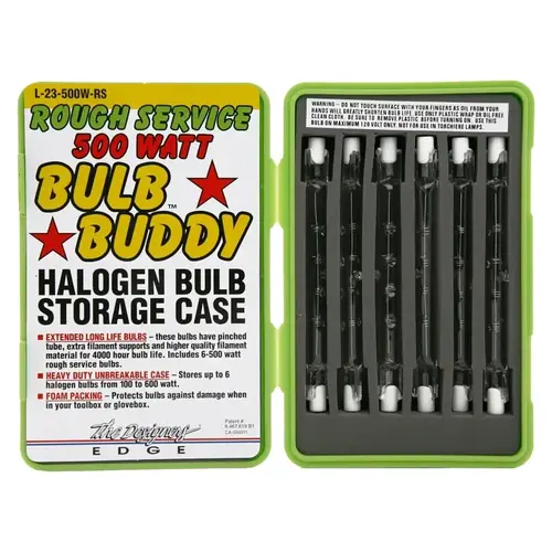 Coleman Cable L23 Halogen Bulb Bulb Buddy 500 W T3 Specialty 6250 lm Warm White Clear