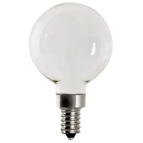 Feit Electric BPG1660W950CAFIL2-XCP6 LED Light Bulb, Globe, G16 Lamp, 60 W Equivalent, E12 Lamp Base, Dimmable - pack of 12