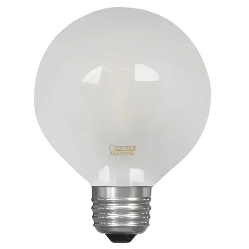 Feit Electric BPG2525W/927CA/FI L LED Bulb, Globe, G25 Lamp, 25 W Equivalent, E26 Lamp Base, Dimmable, Soft White Light
