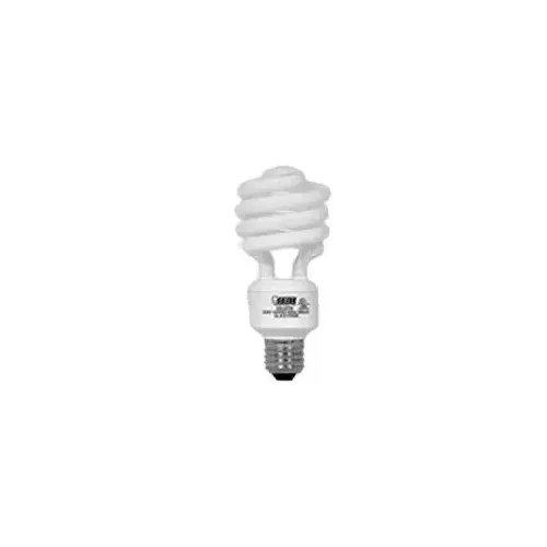 Feit Electric ESL23TM/4/RP Compact Fluorescent Bulb, 23 W, Spiral Lamp, Medium E26 Lamp Base, 1600 Lumens Clear - pack of 4