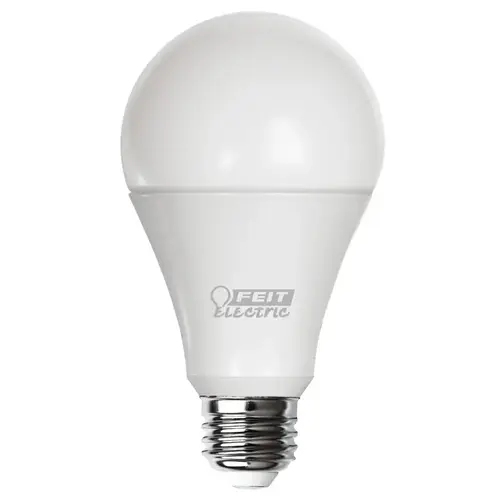 Feit Electric OM150DM/850/LED-XCP4 LED Bulb, General Purpose, A21 Lamp, 150 W Equivalent, E26 Lamp Base, Dimmable, White - pack of 4