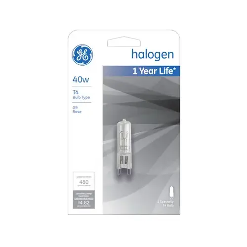 GE 16755-XCP5 Halogen Bulb Edison 40 W T4 Specialty 480 lm Daylight Frosted - pack of 5