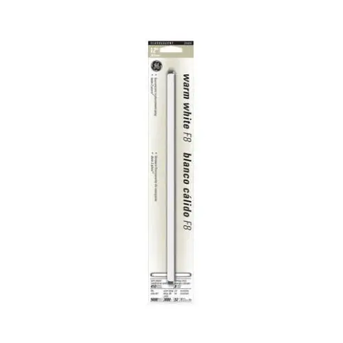 GE 25425 Fluorescent Bulb 8 W T5 12" L Warm White Linear 3000 K Frosted