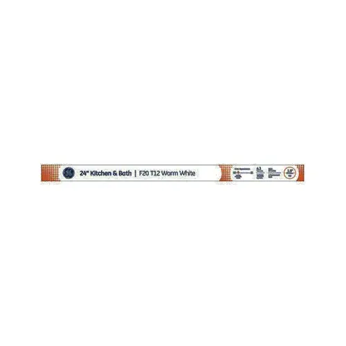 GE Lighting 21325-XCP6 Fluorescent Light Bulb, Kitchen & Bath, 24-In., 20-Watts - pack of 6