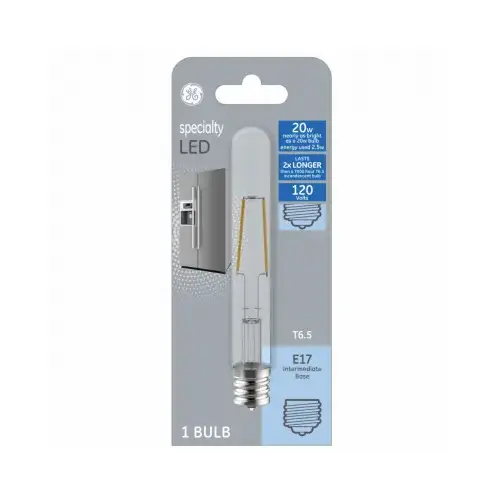 GE Lighting 93129007 LED Specialty Bulb, Clear, Intermediate Base, 2.5-Watts