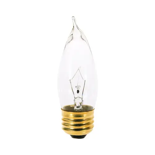 Satco S3764 Incandescent Bulb 25 W CA10 Decorative E26 (Medium) Soft White Clear Pair