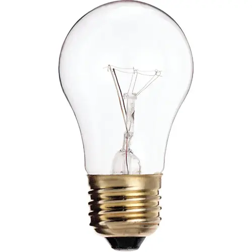 Satco S3810 40W Clear Medium A15 Incandescent Appliance Light Bulb