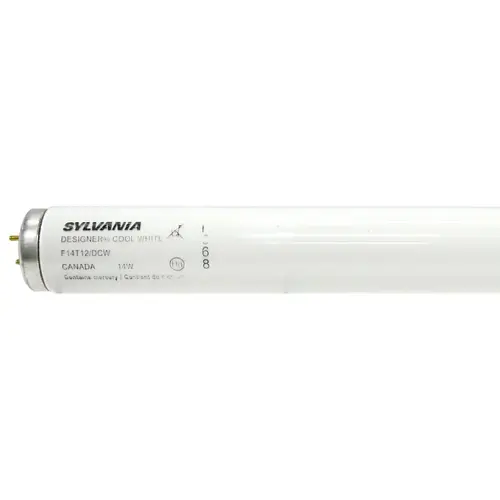 Sylvania 21536-XCP6 Fluorescent Bulb, 14 W, T12 Lamp, Medium Lamp Base, 648 Lumens, 4100 K Color Temp, Cool White Light - pack of 6