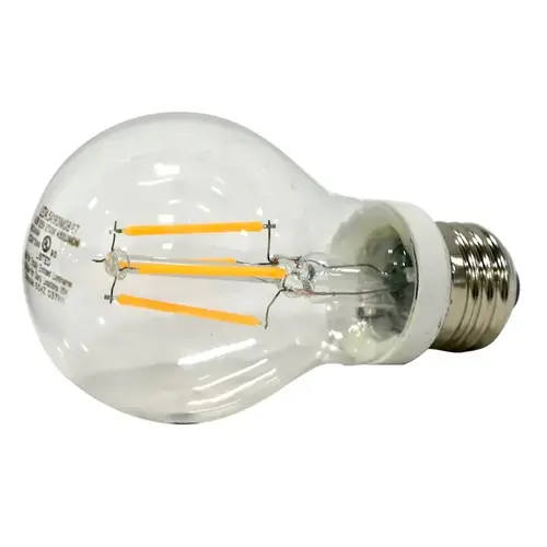 Sylvania 40699-XCP6 LED Light Bulb, General Purpose, A19 Lamp, Dimmable, Clear, Soft White Light, 2700 K Color Temp - pack of 6