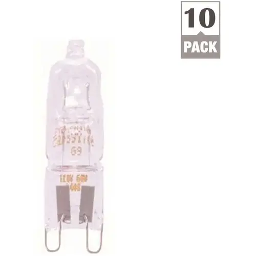 Sylvania 57033 Capsylite Halogen Lamp T12 40-Watt 120-Volts G9 Bipin Clear Tungsten Single End - pack of 10