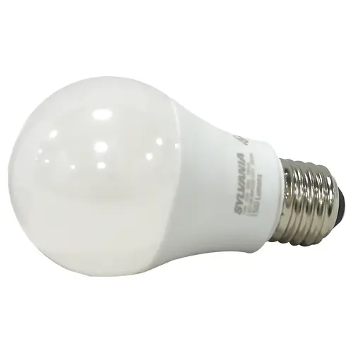 Sylvania 78102 LED Bulb, General Purpose, A19 Lamp, 100 W Equivalent, E26 Lamp Base, Frosted, Bright White Light - pack of 4