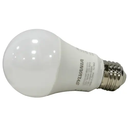 Sylvania 79293 LED Light Bulb, General Purpose, A19 Lamp, 75 W Equivalent, E26 Lamp Base, Frosted, White Light