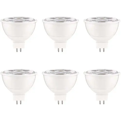 ECOSMART FG-04022 35-Watt Equivalent MR16 Dimmable GU5.3 Base Bright White LED Light Bulb - pack of 6