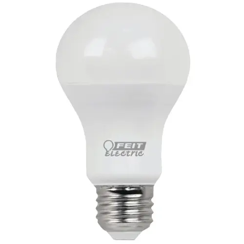 Feit Electric A800/835/10KLED LED Lamp, General Purpose, A19 Lamp, 60 W Equivalent, E26 Lamp Base, Frosted Clear