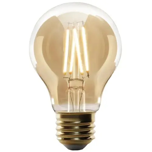 Feit Electric AT19/VG/LED LED Bulb, Decorative, A19 Lamp, 25 W Equivalent, E26 Lamp Base, Dimmable, Amber Clear